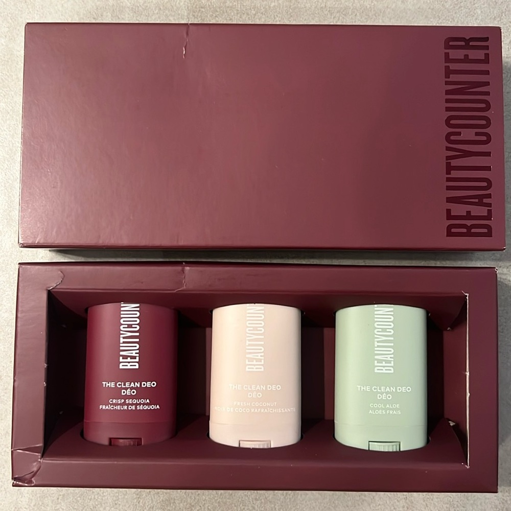 Beautycounter mini clean deo Trio